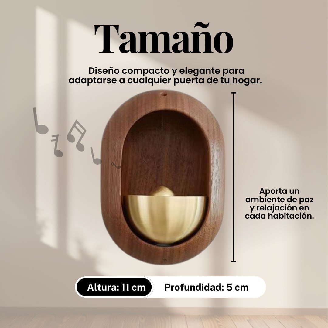 Miniatura 5 de Timbre Campana Vintage Madera